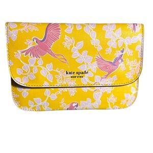Kate Spade Yellow Floral Clutch